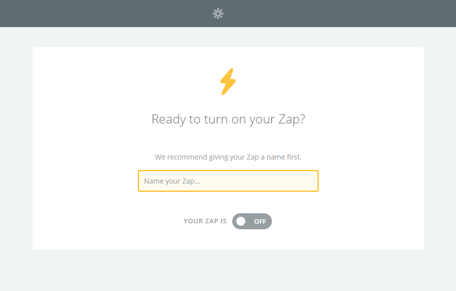 Name your Zap
